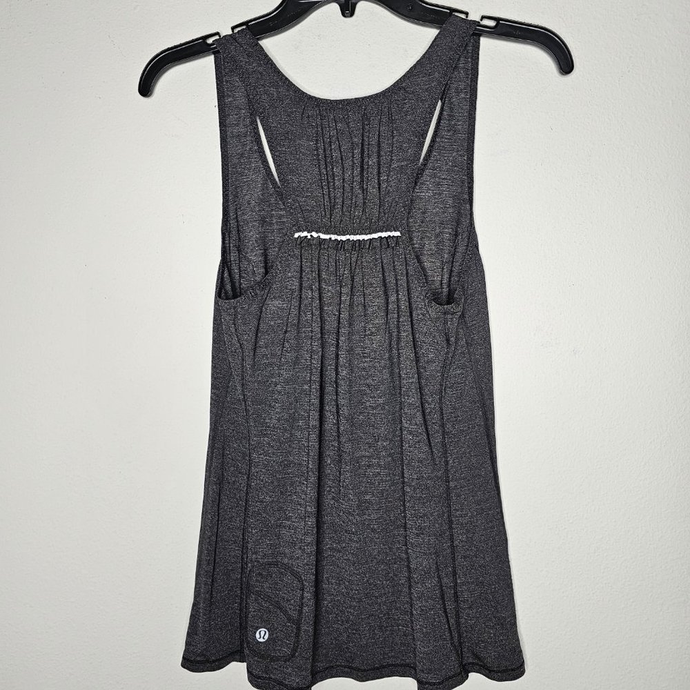 lululemon athletica Women's Gray Racerback Tank Top - Picture 3 of 6